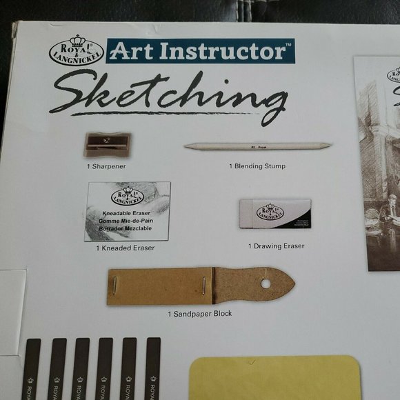Royal Art Instructor Sketching Set **NEW** Full Set w Instructional Book - Picture 7 of 8